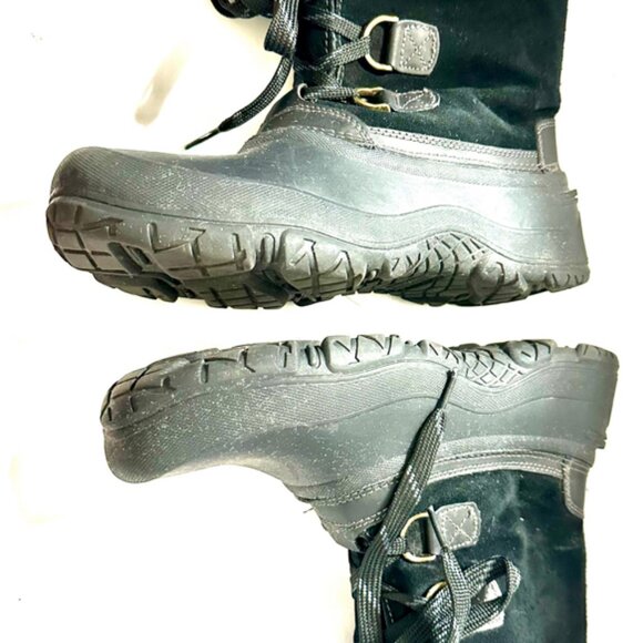 Khombu Mid-Calf Black Boots for Women Size 9 M - Picture 3 of 7